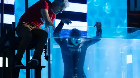 Pablo Castellano supera el récord de la temporada con 3:55 minutos en apnea Pablo Castellano supera el récord de la temporada con 3:55 minutos en apnea