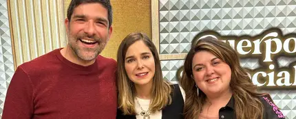 Natalia Sánchez con LalaChus y Nacho García en 'Cuerpos especiales'. Natalia Sánchez con LalaChus y Nacho García en 'Cuerpos especiales'.