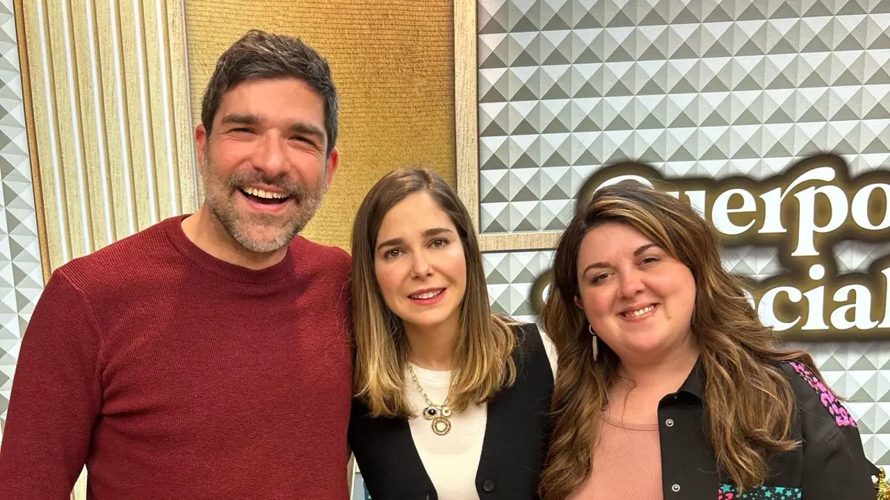 Natalia Sánchez con LalaChus y Nacho García en 'Cuerpos especiales'. Natalia Sánchez con LalaChus y Nacho García en 'Cuerpos especiales'.