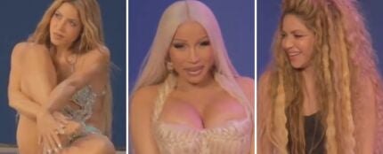 Shakira y Cardi B se transforman en amazonas en las primeras imágenes del vídeo de 'Puntería' 