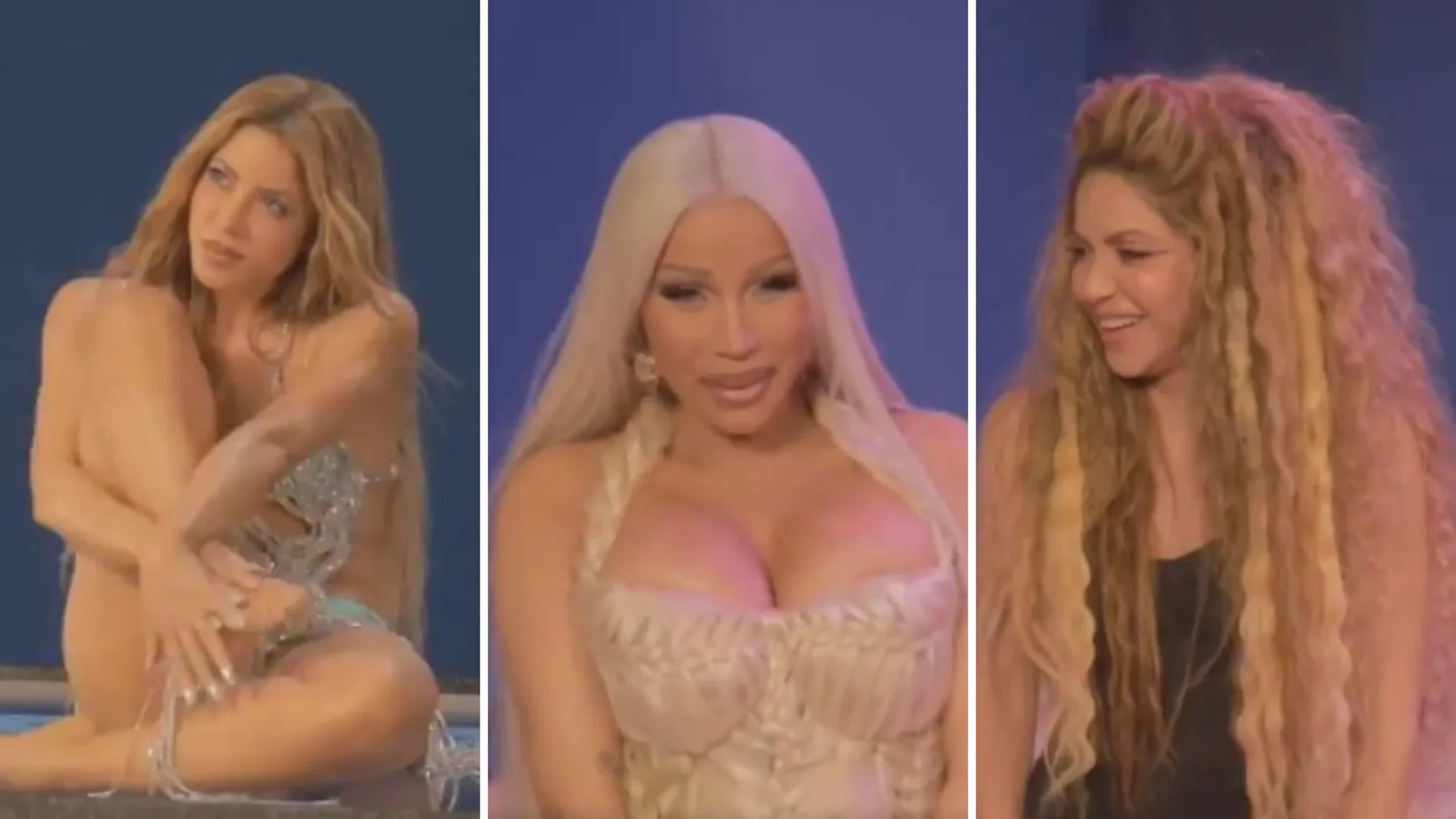 Shakira y Cardi B se transforman en amazonas en las primeras imágenes del vídeo de 'Puntería' 
