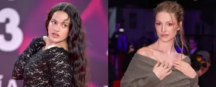 Rosalía y la actriz Hunter Schafer Rosalía y la actriz Hunter Schafer