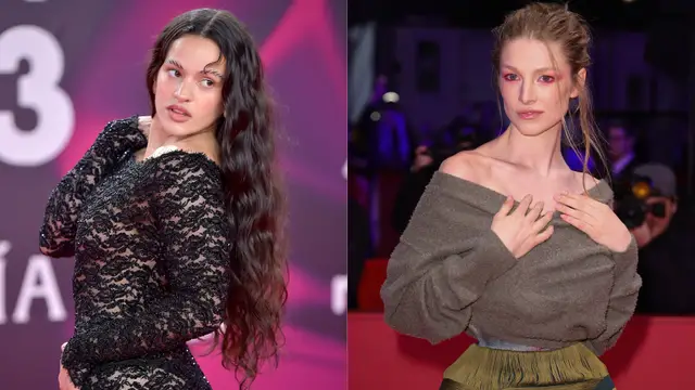 Rosalía y la actriz Hunter Schafer