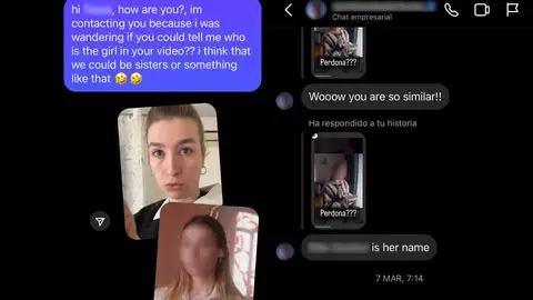 La conversación de Eva Soriano con su doble de Londres. La conversación de Eva Soriano con su doble de Londres.