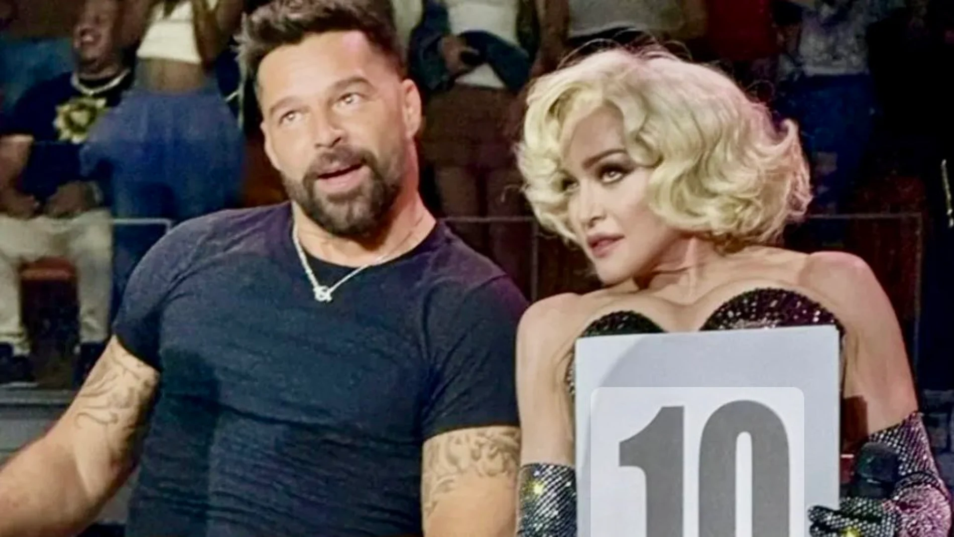 Ricky Martin y Madonna en el Celebration Tour de Miami