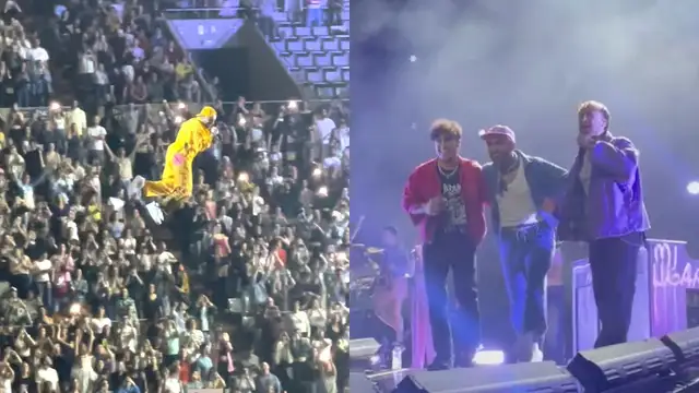 Nil Moliner surca el cielo del Palau Saint Jordi y canta junto a Dani Fernández y Álvaro de Luna en su 'Lugar Paraíso''