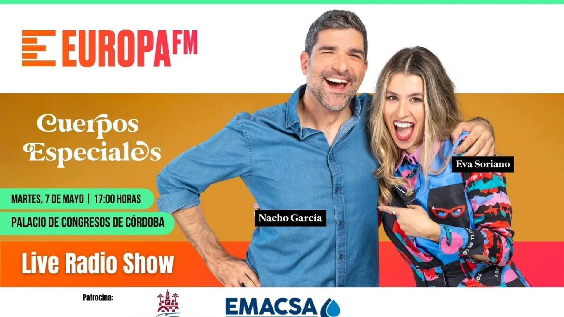 Eva Soriano y Nacho García te invitan al 'live show' de 'Cuerpos especiales' en Córdoba