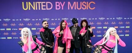 El grupo de rock Megara, representante de San Marino en Eurovisión 2024.