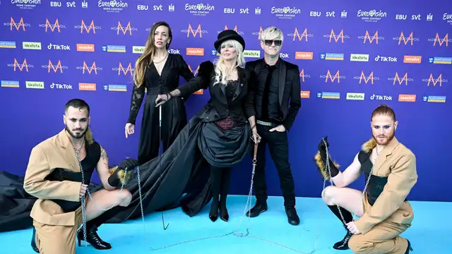 Nebulossa, en la ceremonia de inauguración de la 68º edición de Eurovisión en Malmö