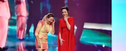 Malin Akerman y Petra Mede, presentadoras de Eurovisión 2024 Malin Akerman y Petra Mede, presentadoras de Eurovisión 2024