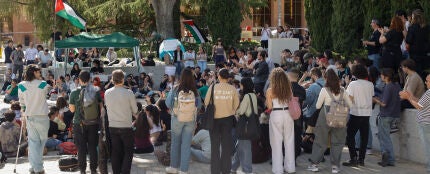 Asamblea de estudiantes y sociedad civil en apoyo a Palestina en Madrid este miércoles