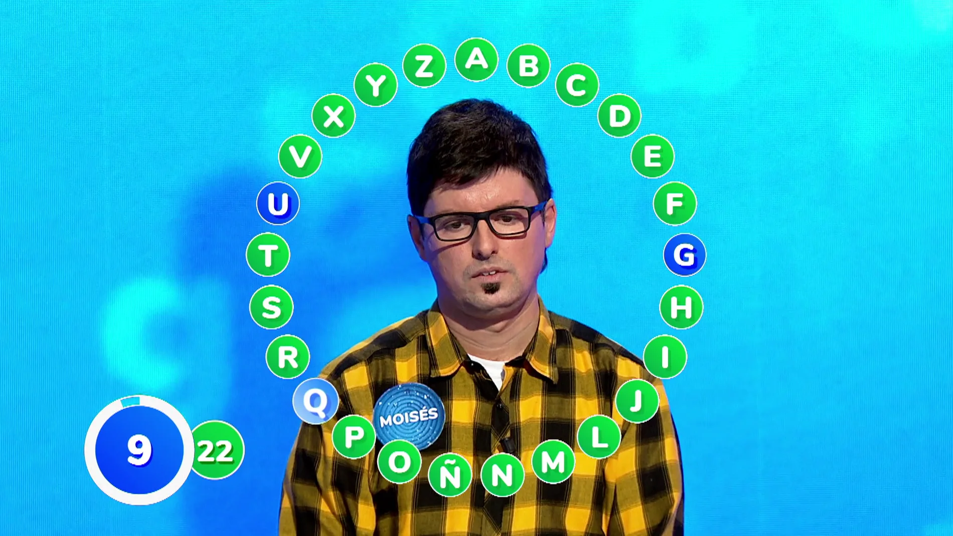 Moisés coge carrerilla en los últimos segundos de El Rosco, ¡a tres letras de los 1.810.000 euros! Moisés coge carrerilla en los últimos segundos de El Rosco, ¡a tres letras de los 1.810.000 euros!