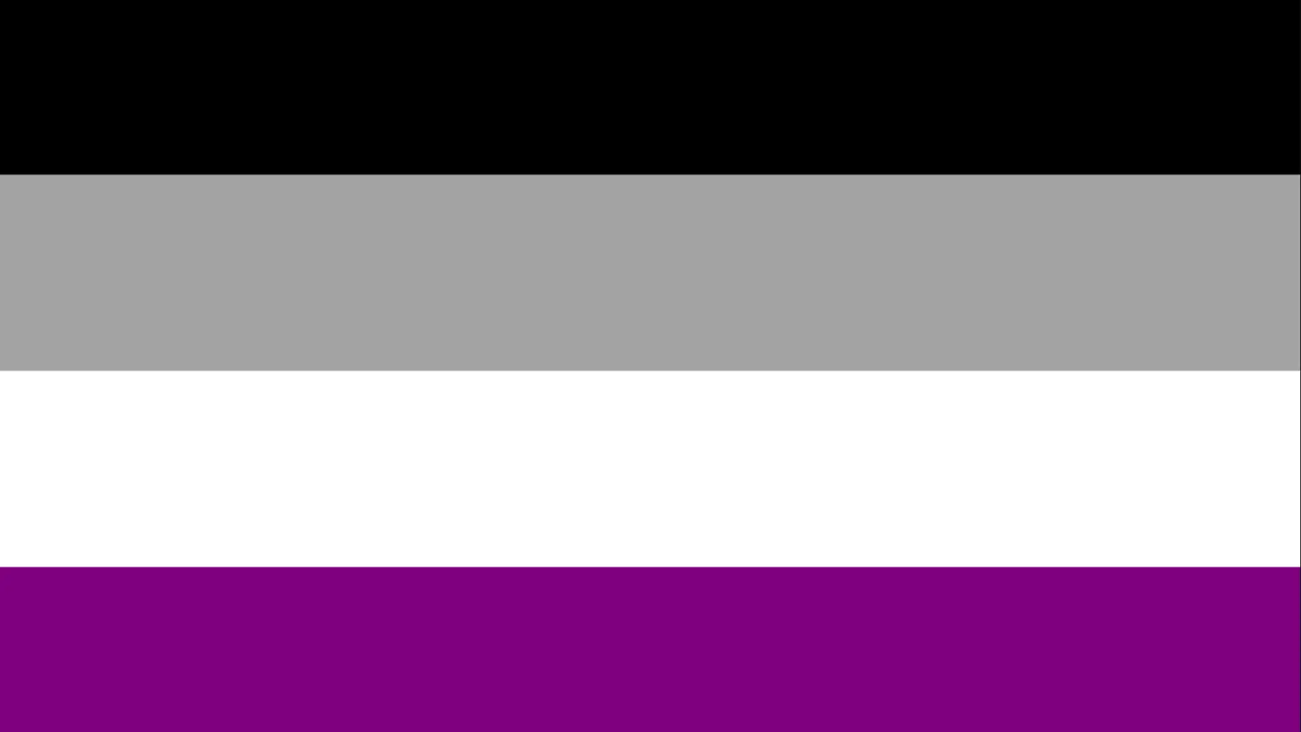 Bandera asexual Orgullo LGTBIQ+ Bandera asexual Orgullo LGTBIQ+