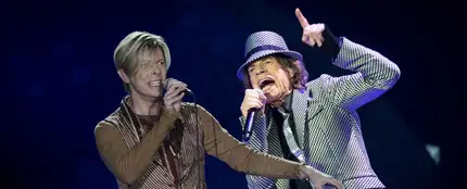 David Bowie y Mick Jagger David Bowie y Mick Jagger