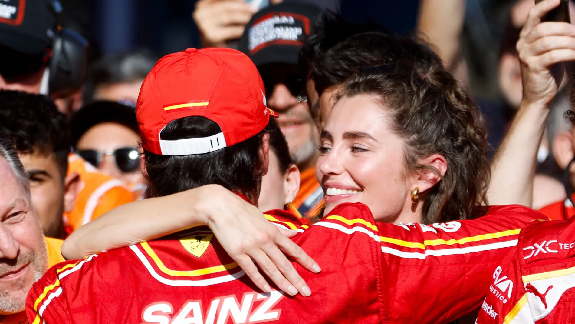 Rebecca Donaldson y Carlos Sainz Jr. Rebecca Donaldson y Carlos Sainz Jr.