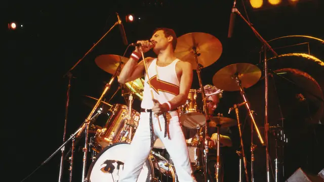 Freddy Mercury con Queen