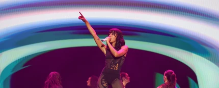 Aitana durante un concierto Aitana durante un concierto
