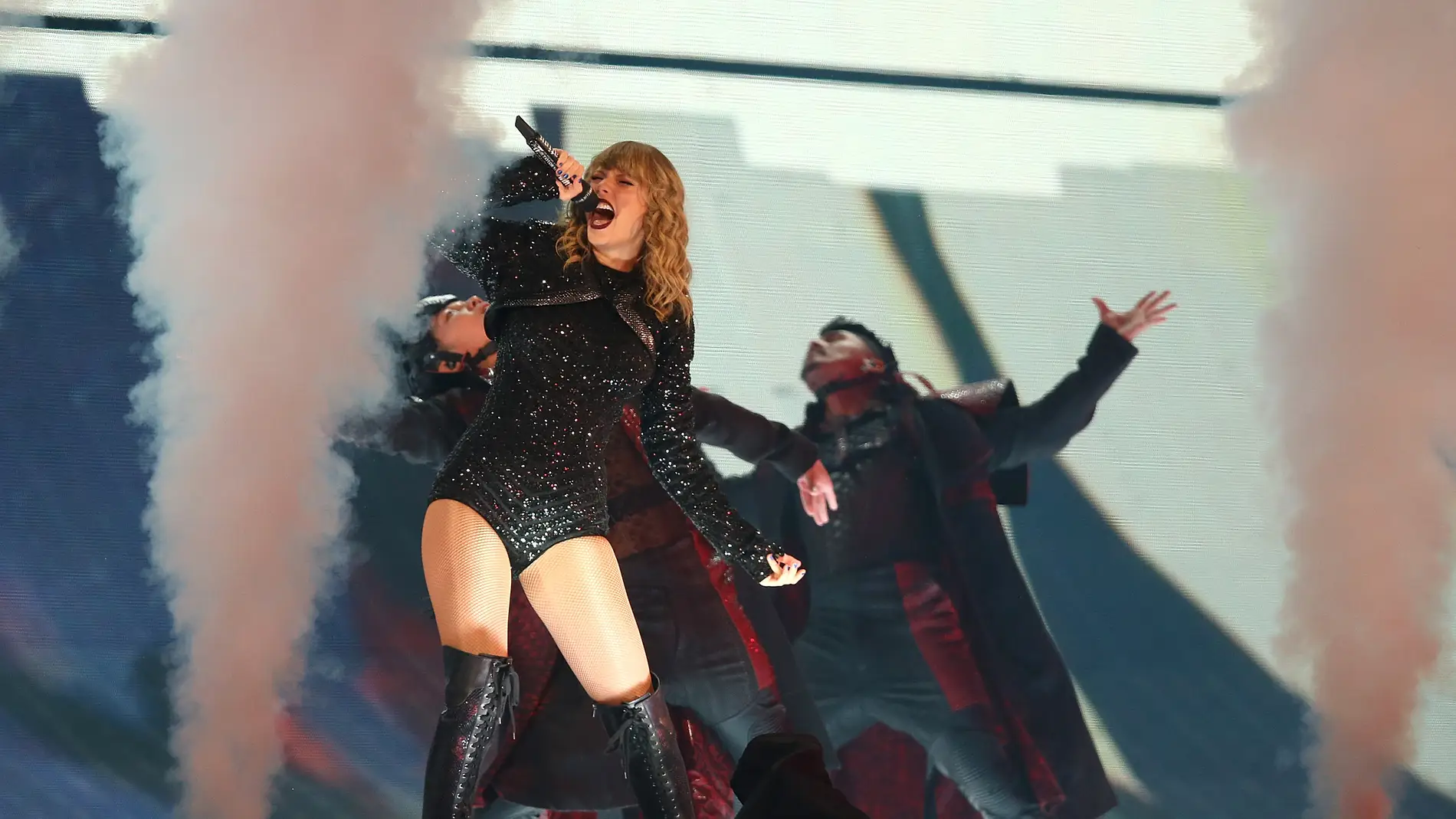 Taylor Swift durante su Reputation Stadium Tour en 2018 Taylor Swift durante su Reputation Stadium Tour en 2018