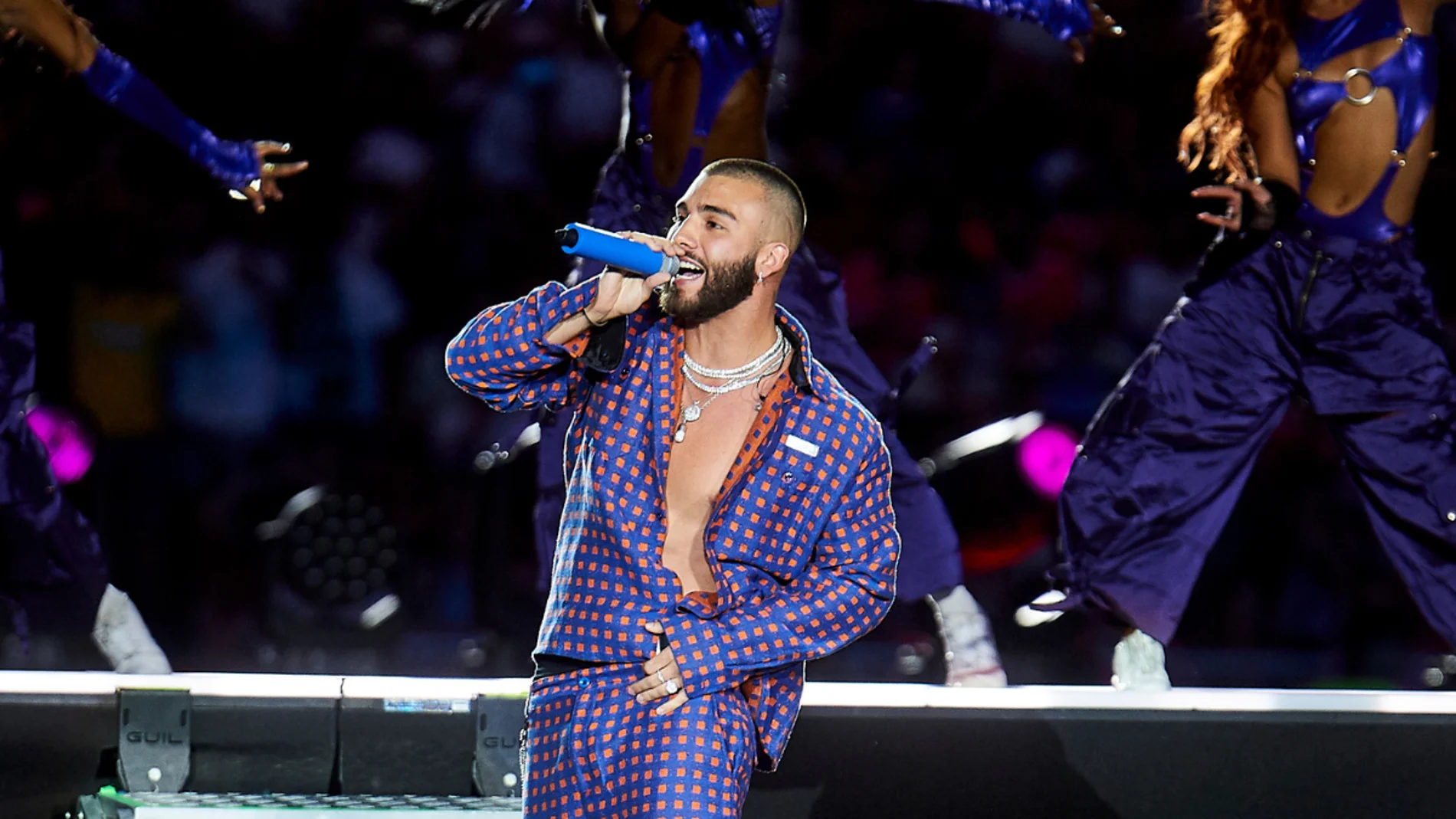 Manuel Turizo durante un concierto Manuel Turizo durante un concierto