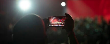 Smartphone en concierto