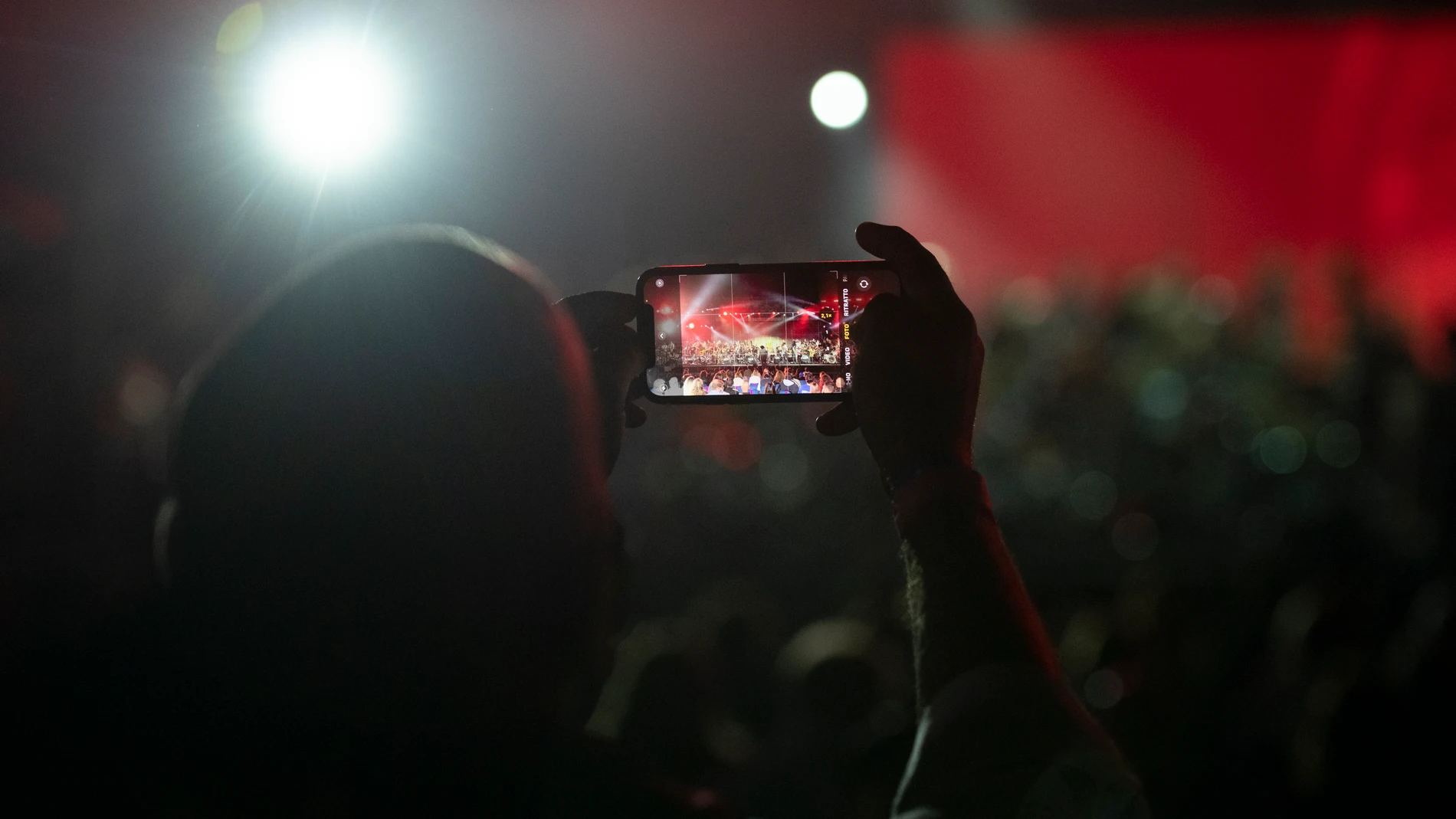 Smartphone en concierto Smartphone en concierto