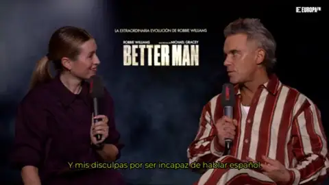 Robbie WIliams: "Hubo cosas en que no pudimos meter en 'Better Man' porque hay personas que me demandarían" Robbie WIliams: "Hubo cosas en que no pudimos meter en 'Better Man' porque hay personas que me demandarían"