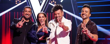 Antonio Orozco, Malú, Pablo López y Luis Fonsi en 'La Voz 2024'