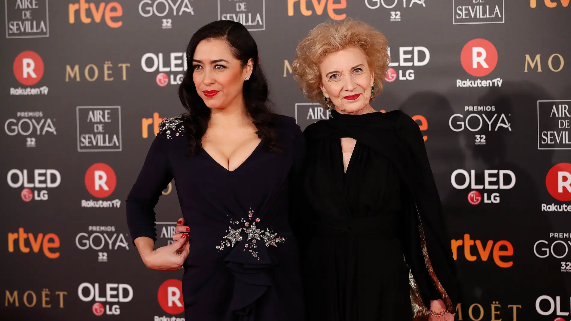Marisa Paredes junto a su hija María Isasi en los premios Goya de 2018 Marisa Paredes junto a su hija María Isasi en los premios Goya de 2018