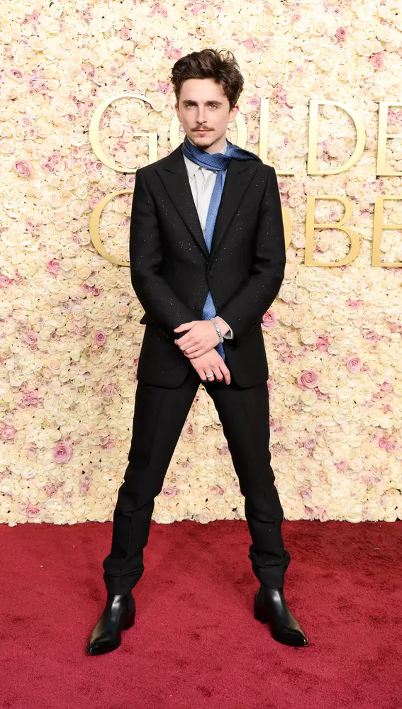 Timothée Chalamet en los Globos de Oro 2025 Timothée Chalamet en los Globos de Oro 2025