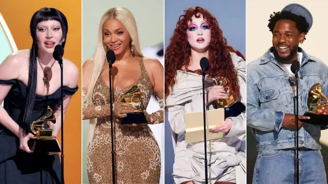 Lady Gaga, Beyoncé, Chappell Roan y Kendrick Lamar recogen el Gramy en 2025