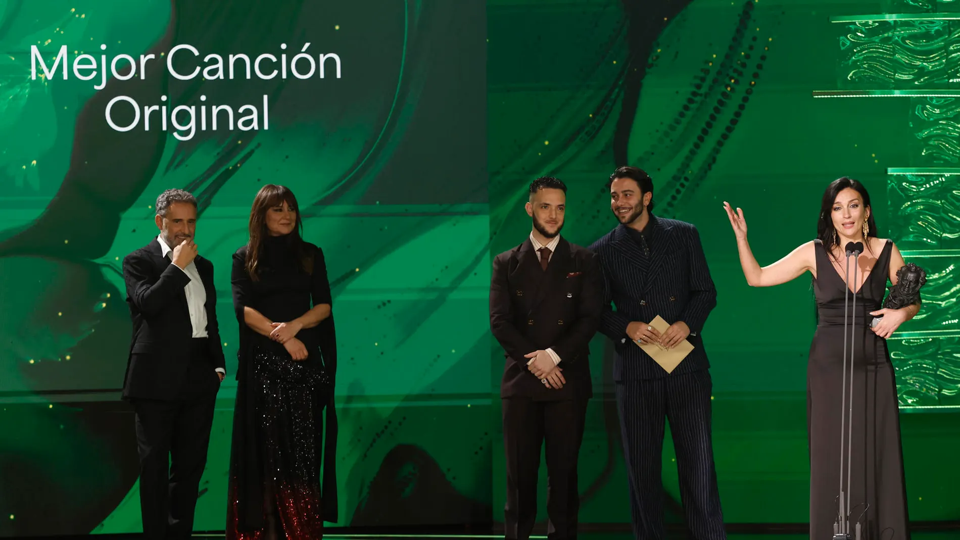 Jorge Drexler, Eva Amaral, C. Tangana, Yerai Cortés y LaTania. Jorge Drexler, Eva Amaral, C. Tangana, Yerai Cortés y LaTania.