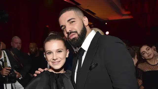 Drake y Millie Bobby Brown en 2018