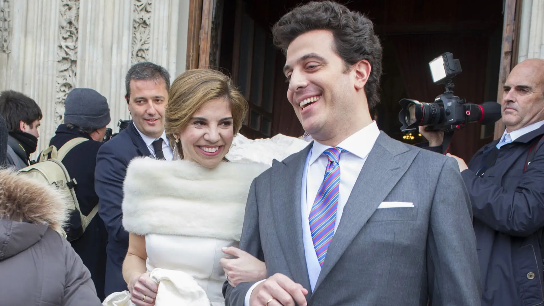 Marian Rojas y Jesús Martínez- Cortés el día de su boda Marian Rojas y Jesús Martínez- Cortés el día de su boda