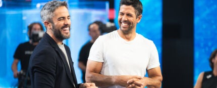 Roberto Leal y el extenista Fernando Verdasco en la Gala 6 de 'El Desafío 5'