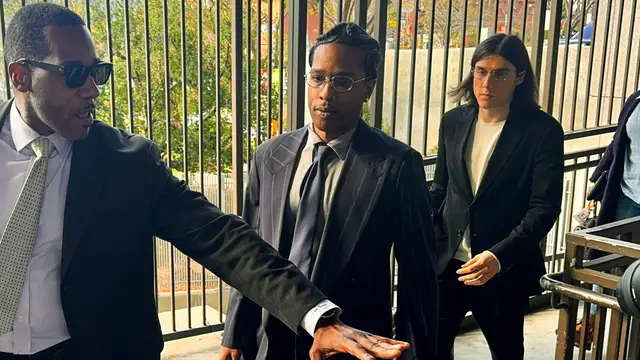 A$AP Rocky rompe a llorar y abraza a Rihanna tras ser declarado no culpable