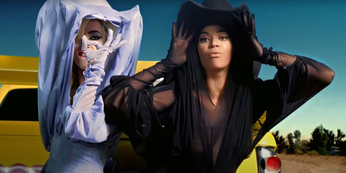  Lady Gaga y Beyoncé en el videoclip de 'Telephone'