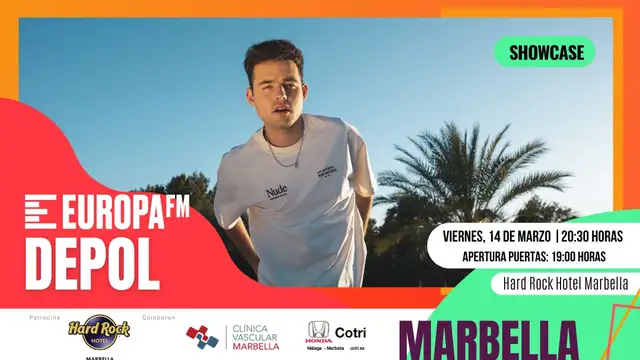 DePol te invita a su showcase exclusivo el viernes 14 de marzo en Marbella