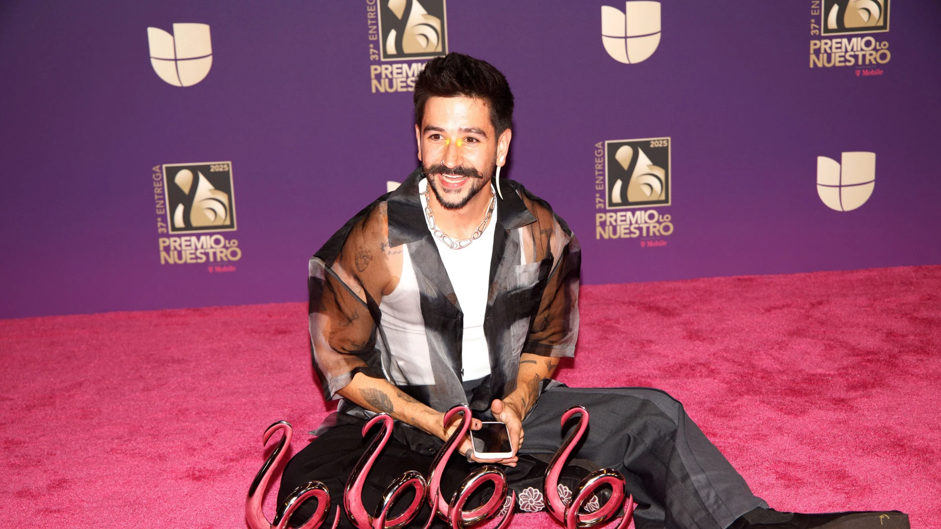 Camilo, uno de los triunfadores de los Premios Lo Nuestro 2025. Camilo, uno de los triunfadores de los Premios Lo Nuestro 2025.
