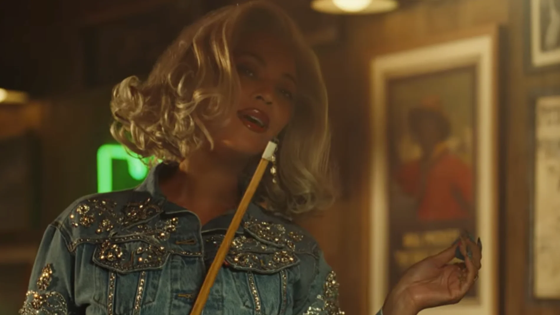 Beyoncé, en el spot Pool Hall para Levi's Beyoncé, en el spot Pool Hall para Levi's