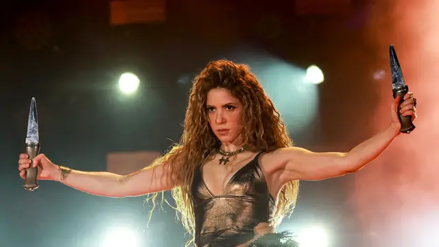 Shakira en su gira 'Las Mujeres Ya No Lloran Tour'