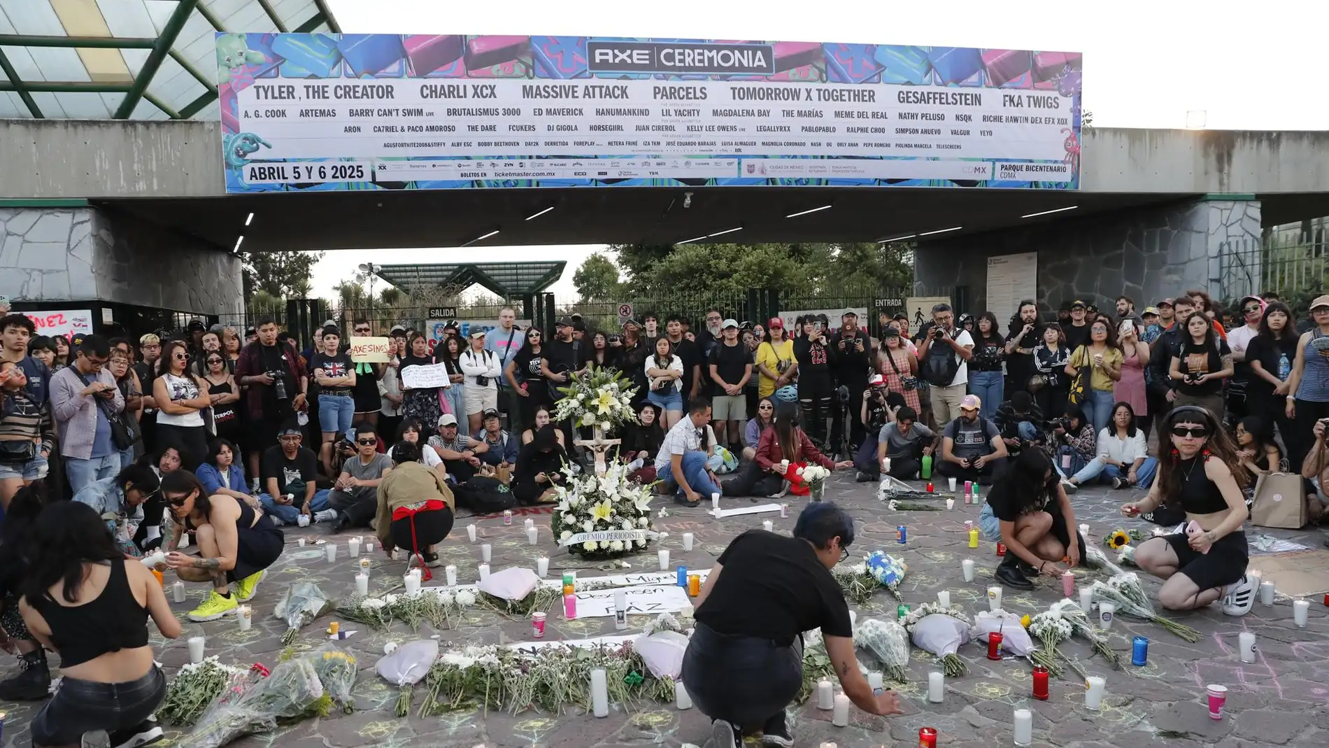 Protestas en el festival Axe Ceremonia Protestas en el festival Axe Ceremonia