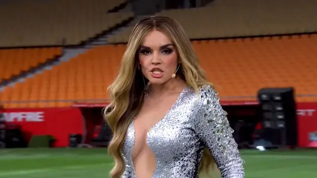 Melody en su actuación en diferido en la final de la Copa del Rey