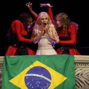 Lady Gaga en su concierto en Copacabana