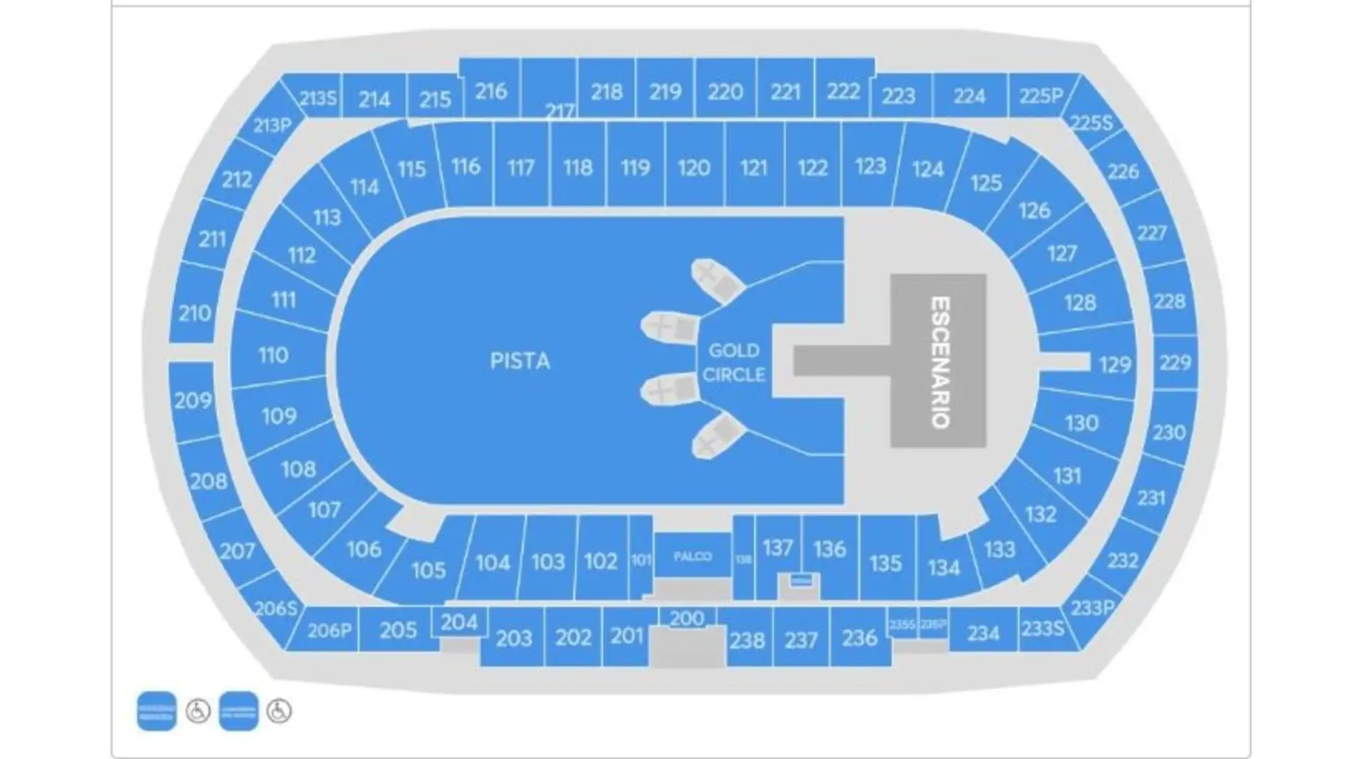 Entradas Bad Bunny en Madrid y Barcelona Así es el mapa de sectores del Riyah Air Metropolitano