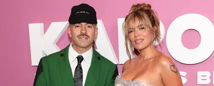 Feid y Karol G en la proyección de 'Karol G: Mañana fue muy bonito' en Nueva York Feid y Karol G en la proyección de 'Karol G: Mañana fue muy bonito' en Nueva York