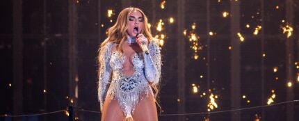 Melody en los ensayos de la Primera Semifinal de Eurovisión 