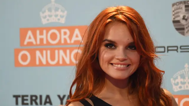 Melody, durante la premiere de la película 'Ahora o nunca' en 2015