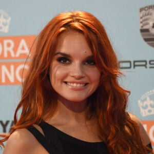 Melody, durante la premiere de la película 'Ahora o nunca' en 2015