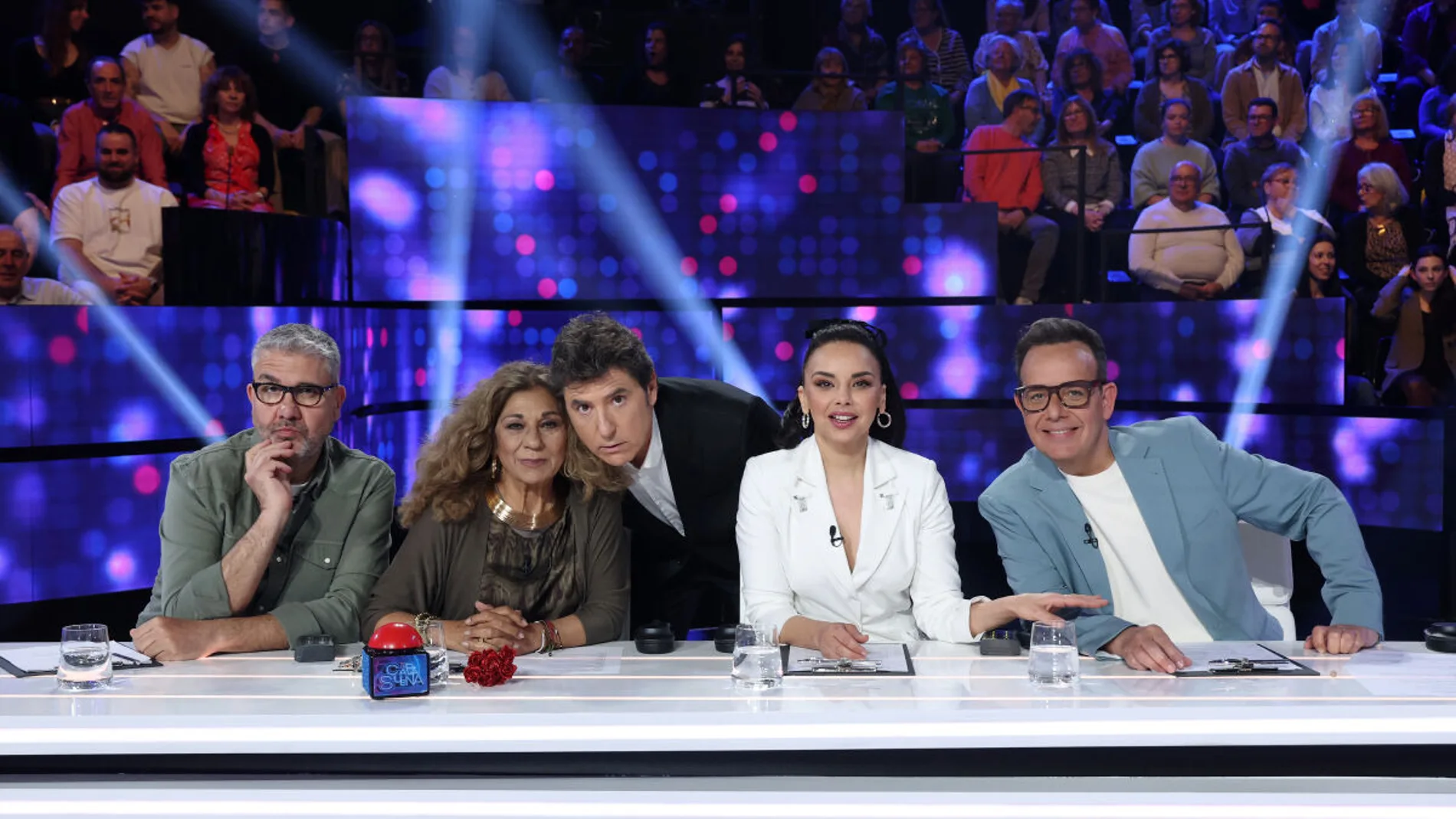 El jurado de 'Tu cara me suena 12' con Manel Fuentes El jurado de 'Tu cara me suena 12' con Manel Fuentes