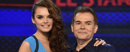Melody con su padre, en una imagen de 2016